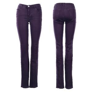 Women's Slim Straight Jeans in Deep Purple